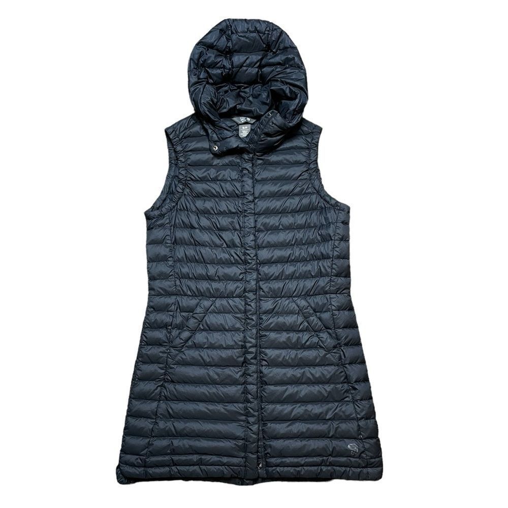 Mountain Hardwear Women's Quilted Hooded Down Vest - Navy